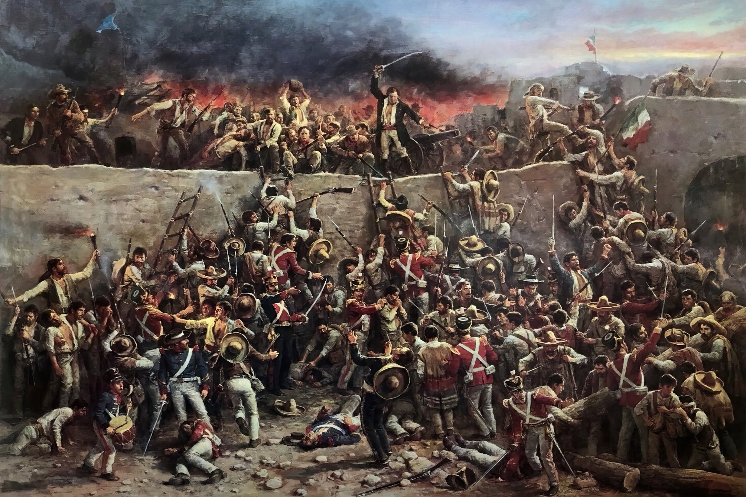 Siege of the Alamo Painting