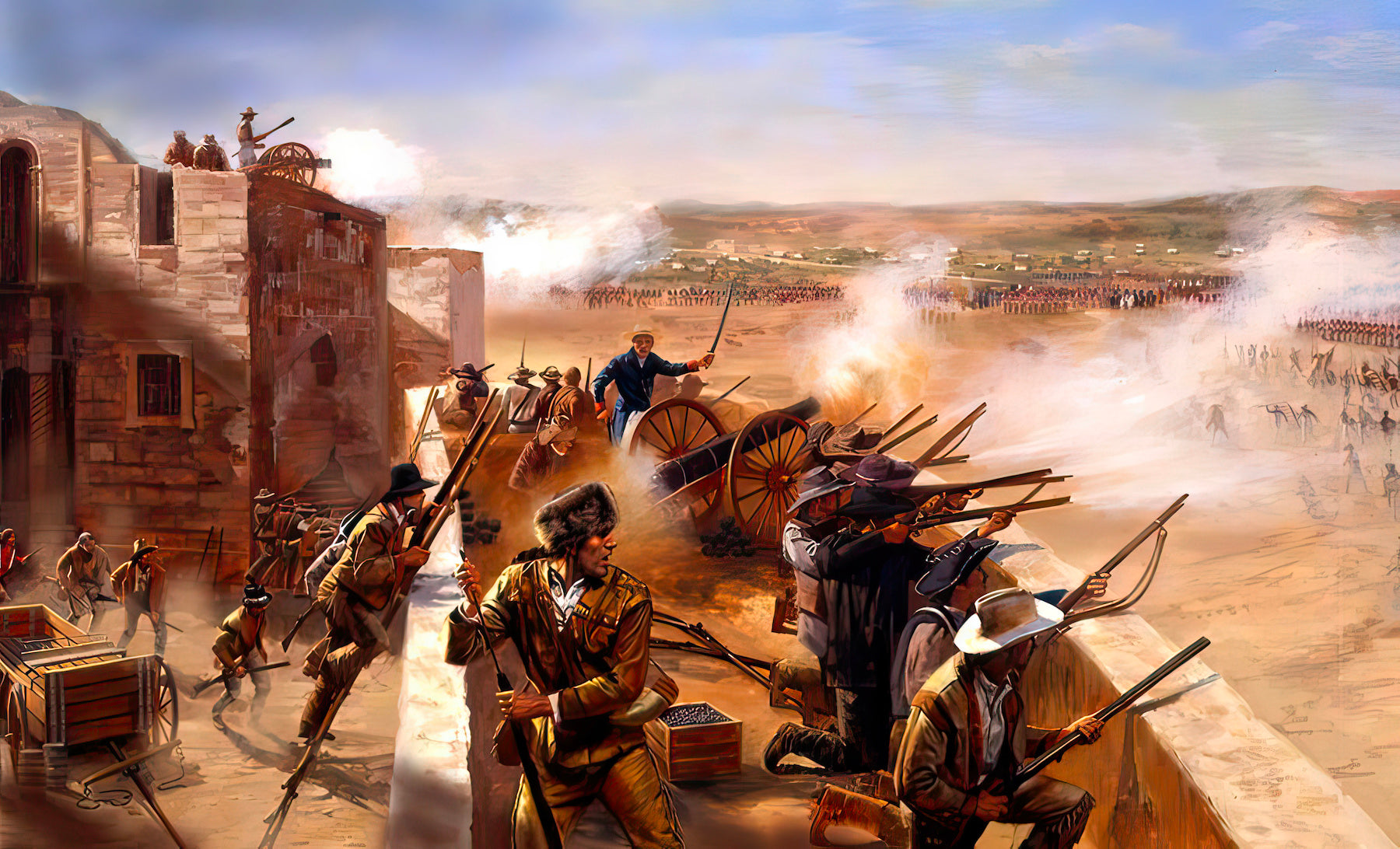 Siege of the Alamo Painting