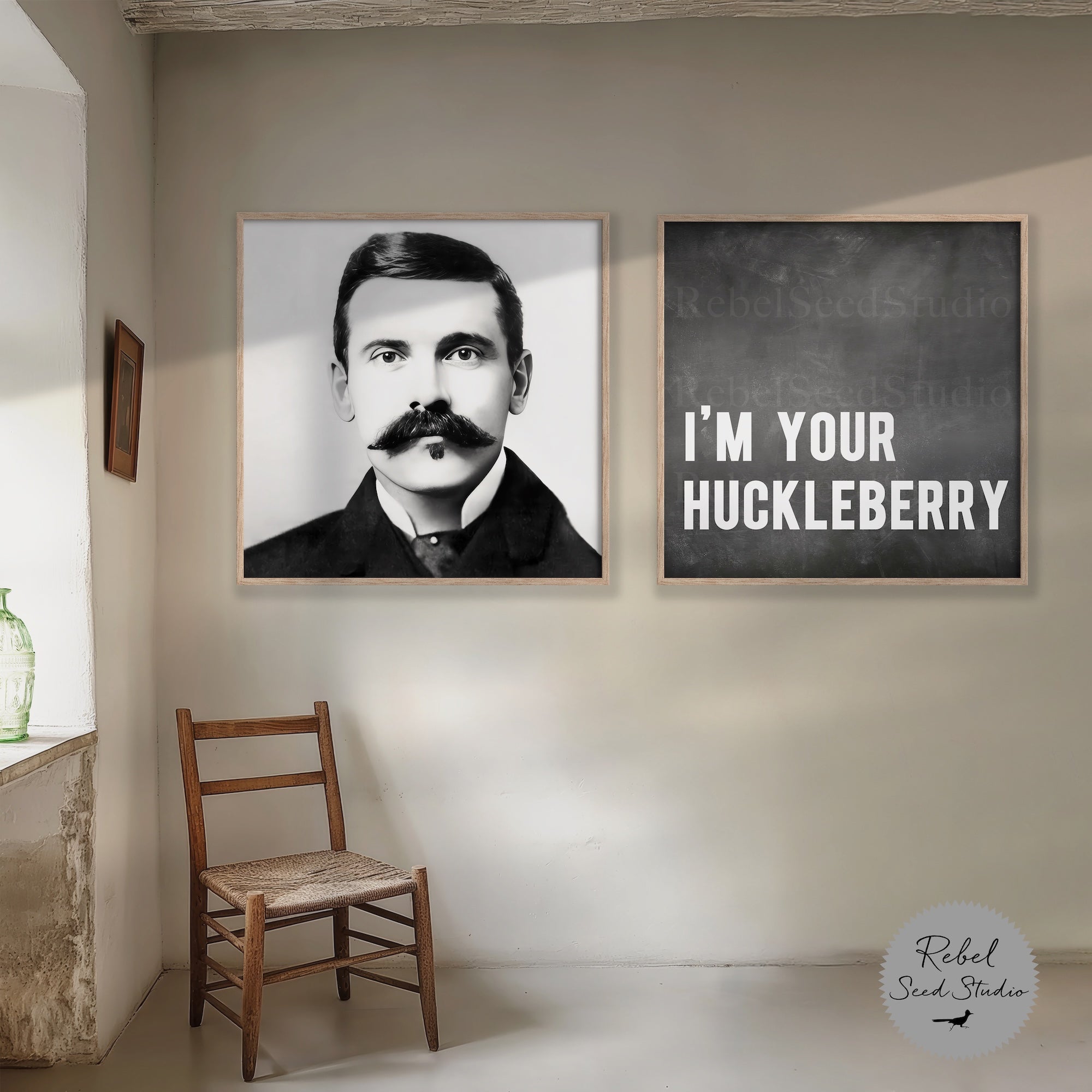 Doc Holliday | Tombstone Movie Quote: I'm Your Huckleberry (Art Print Bundle)