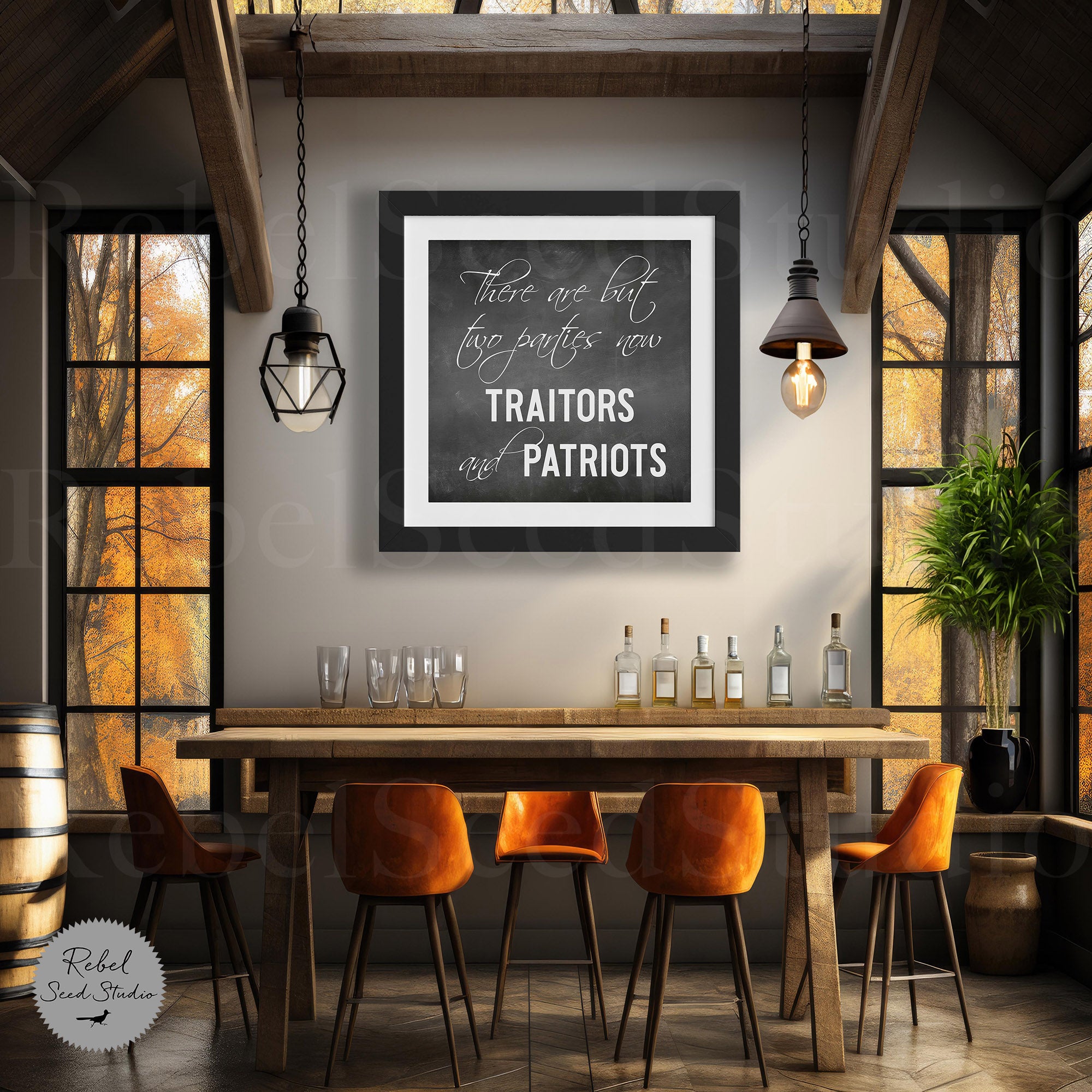 Ulysses S. Grant Civil War Quote - There Are But Two Parties Now: Traitors and Patriots (Limited Release - Word Art Print)