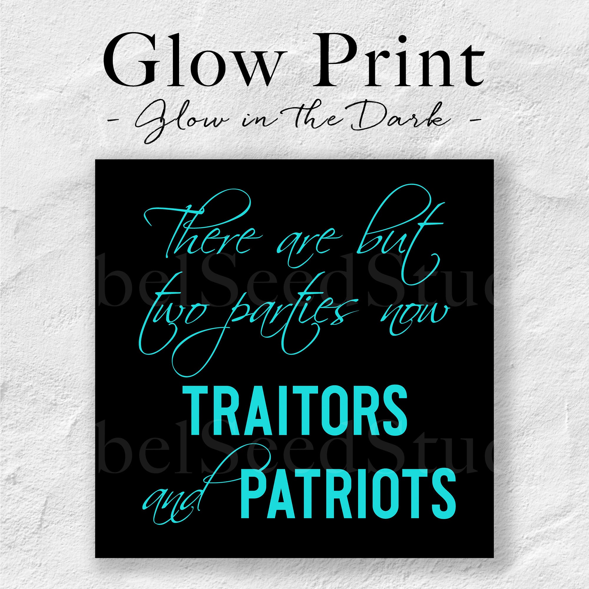 Ulysses S. Grant Civil War Quote - There Are But Two Parties Now: Traitors and Patriots (Limited Release - Word Art Print)