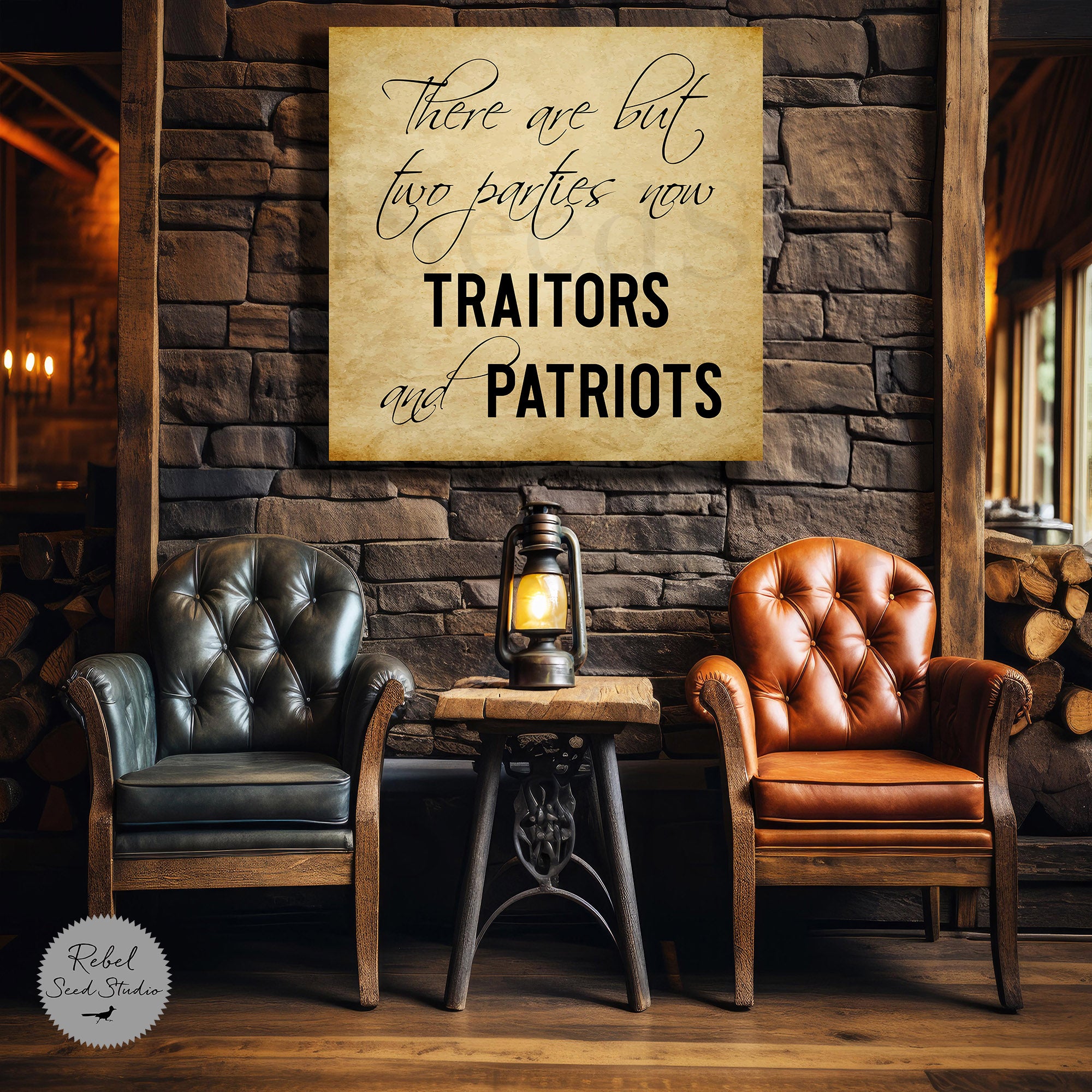 Ulysses S. Grant Civil War Quote - There Are But Two Parties Now: Traitors and Patriots (Limited Release - Word Art Print)