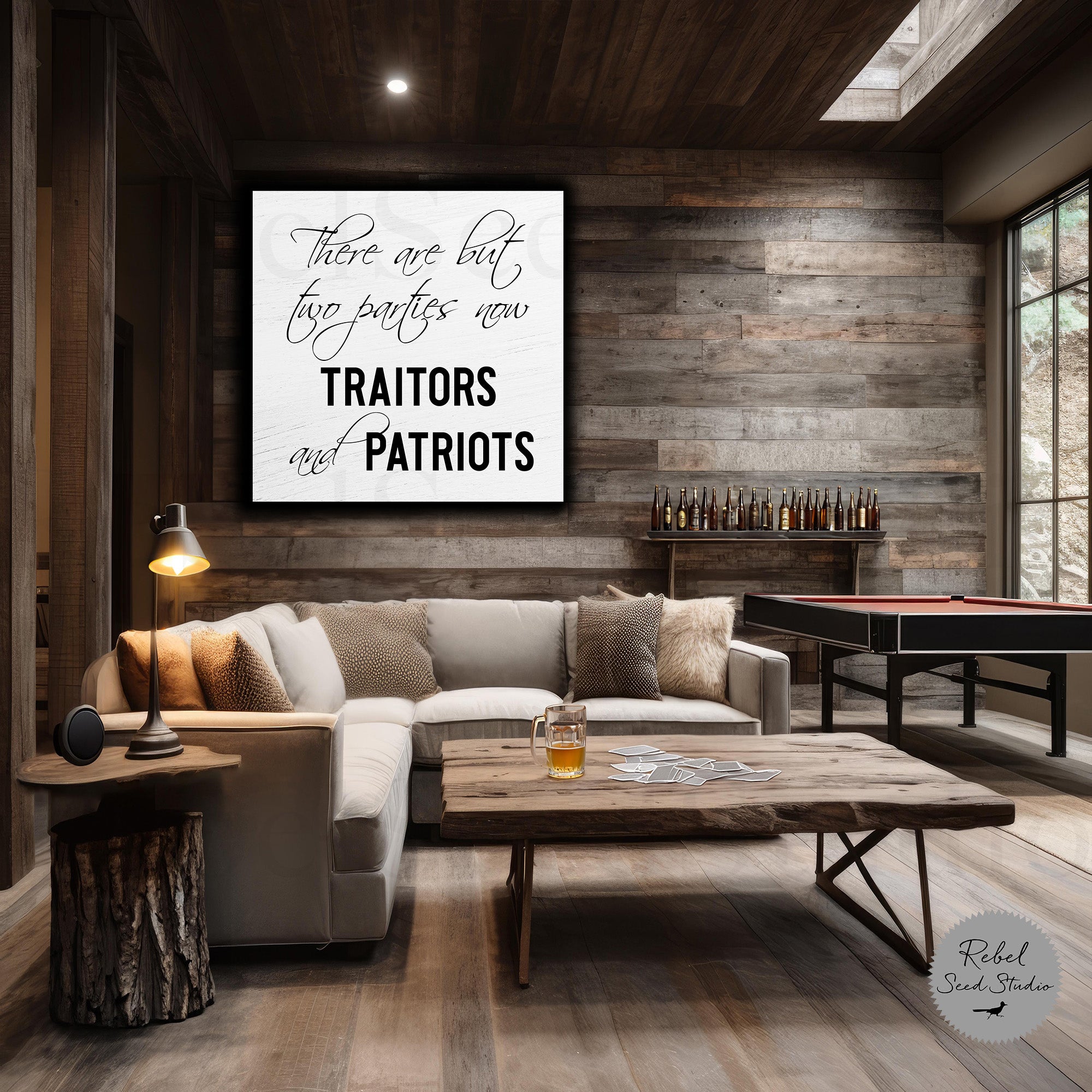 Ulysses S. Grant Civil War Quote - There Are But Two Parties Now: Traitors and Patriots (Limited Release - Word Art Print)