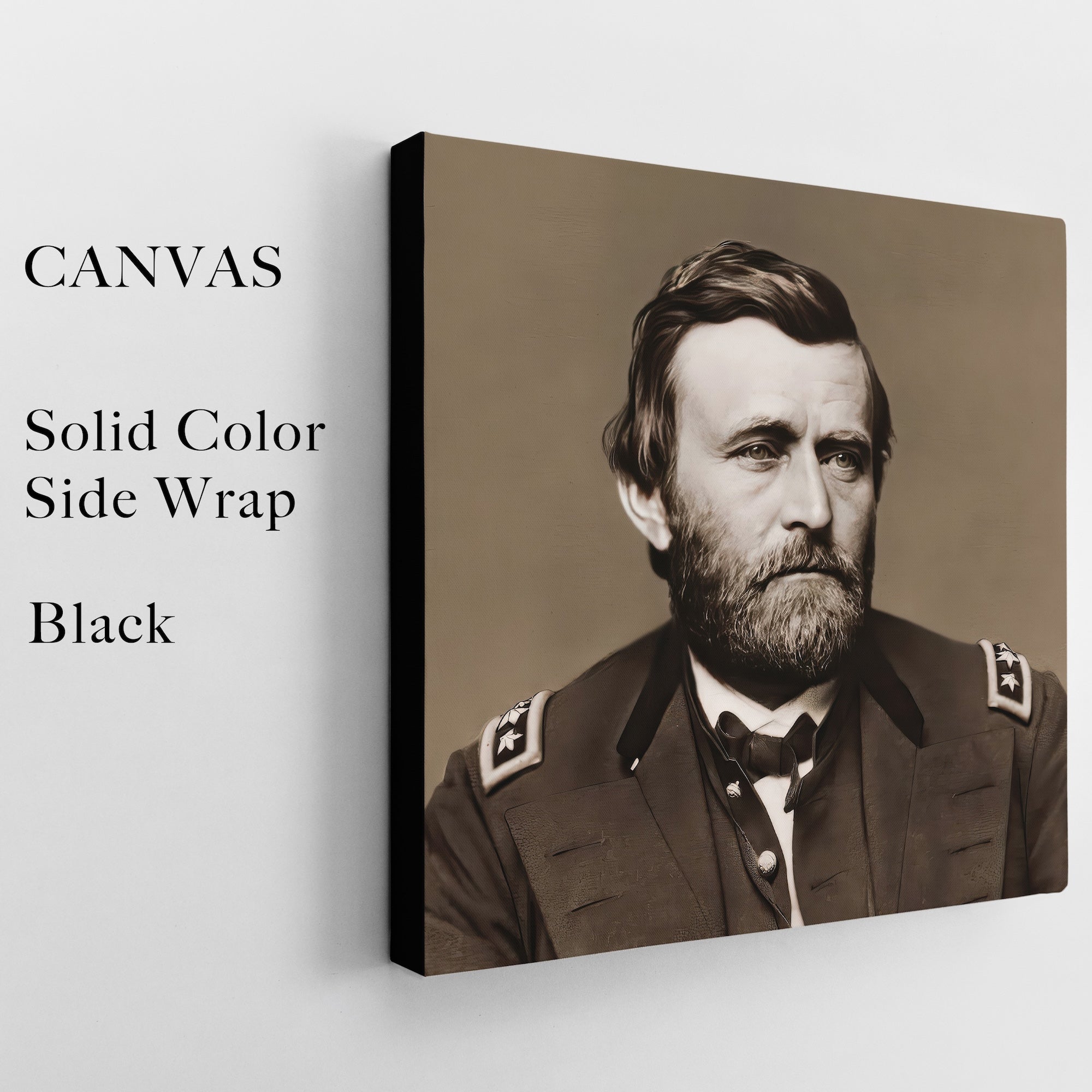 Ulysses S. Grant Vintage Photograph | Civil War Quote: There Are But Two Parties Now, Traitors & Patriots (Art Print Bundle)