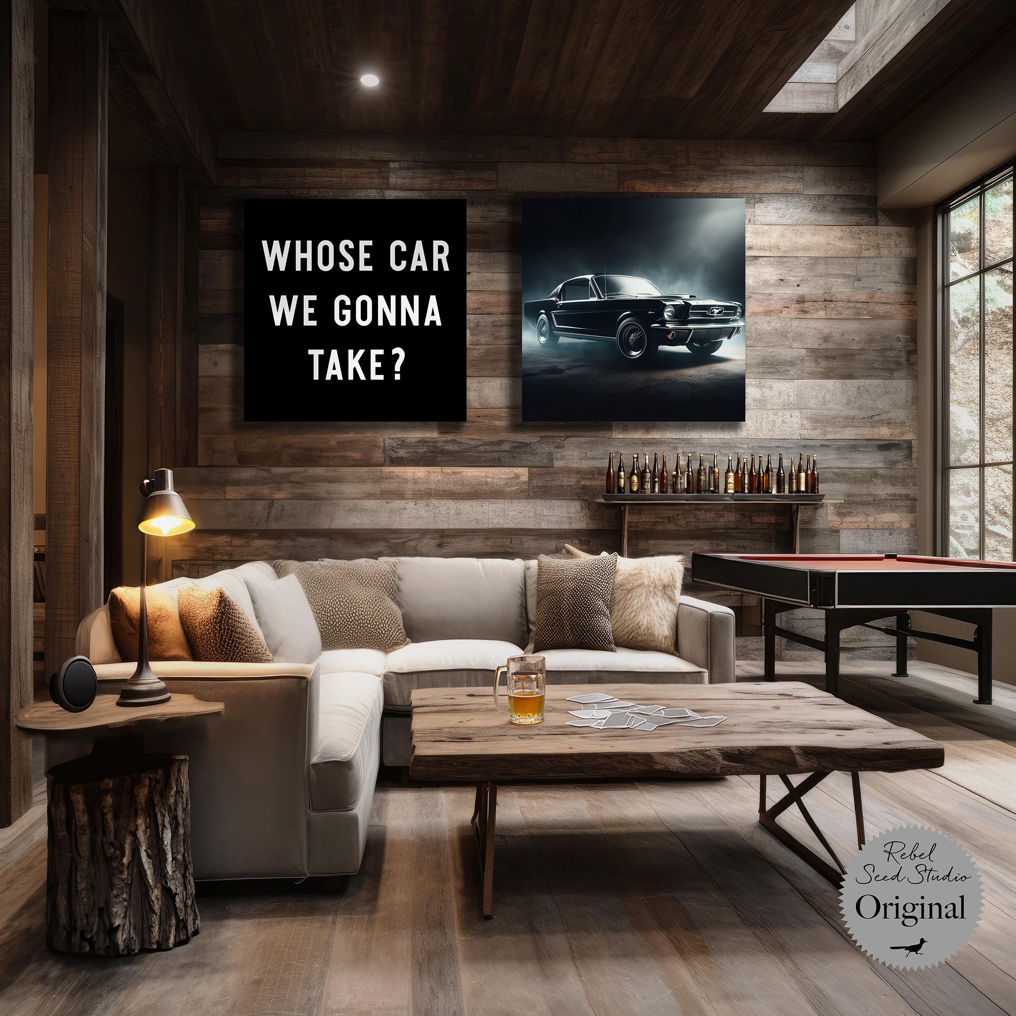 Muscle Car | The Town Quote: Whose Car We Gonna Take (Art Print Bundle)