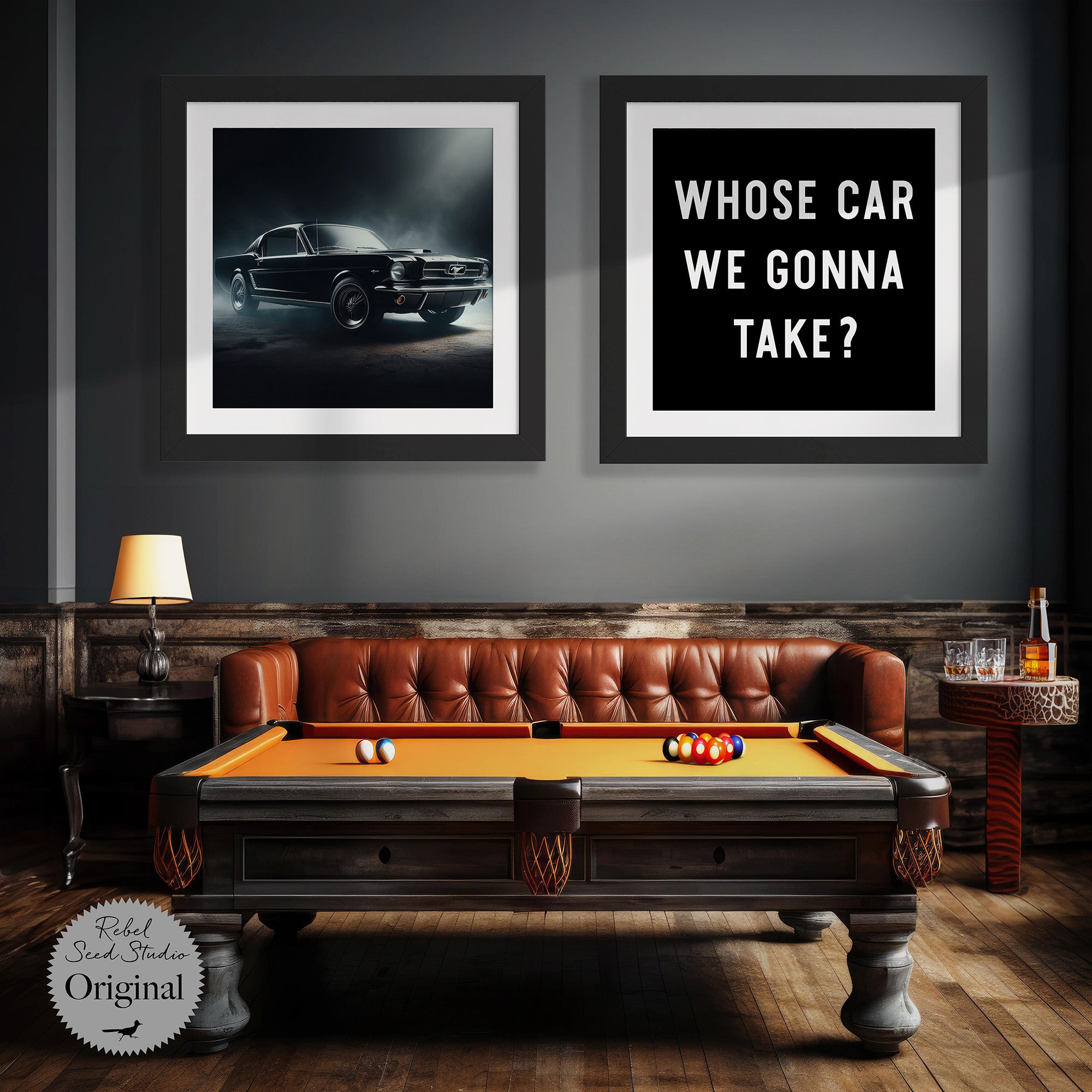 Muscle Car | The Town Quote: Whose Car We Gonna Take (Art Print Bundle)