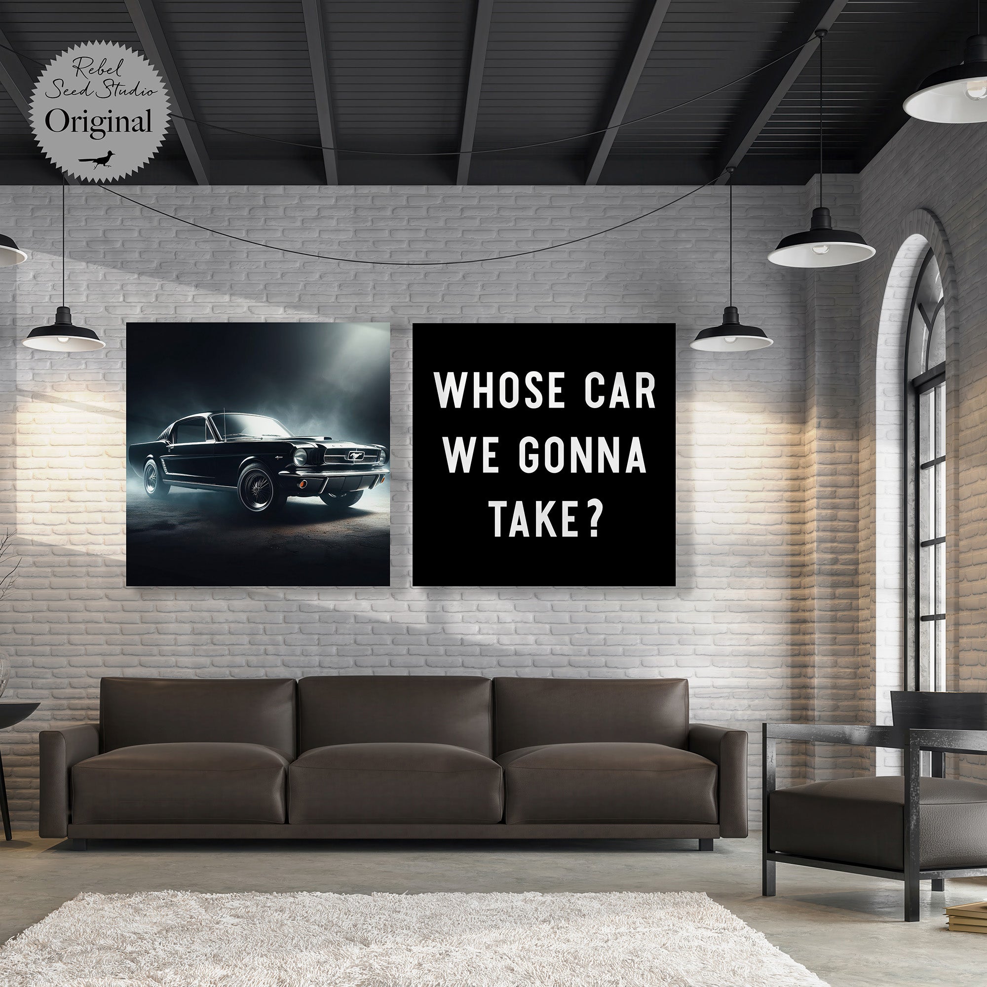 Muscle Car | The Town Quote: Whose Car We Gonna Take (Art Print Bundle)