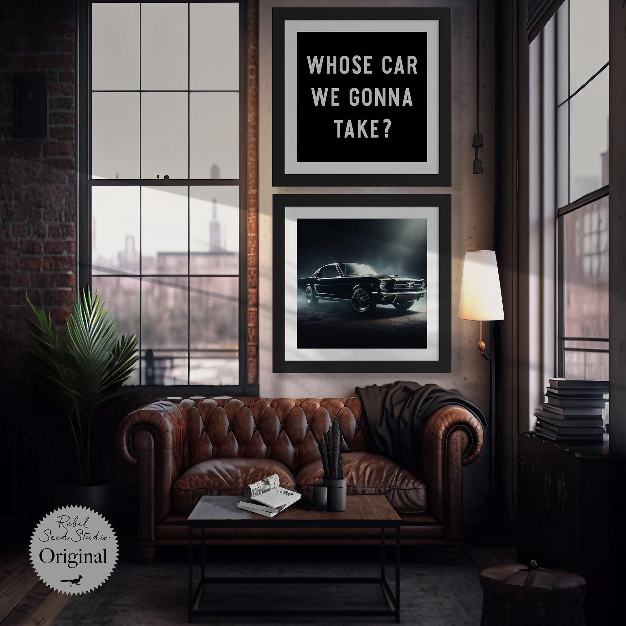 Muscle Car | The Town Quote: Whose Car We Gonna Take (Art Print Bundle)