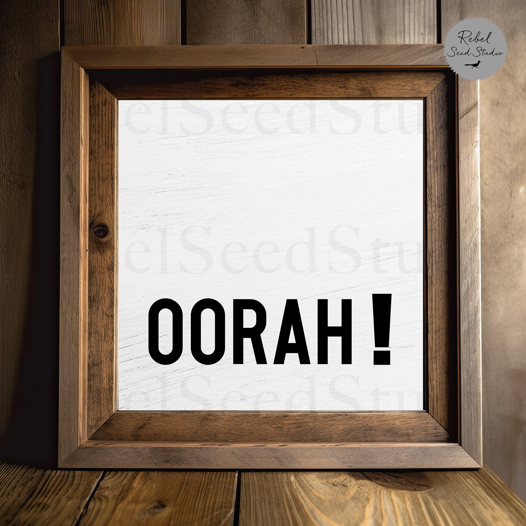 Oorah (Limited Release - Word Art Print)