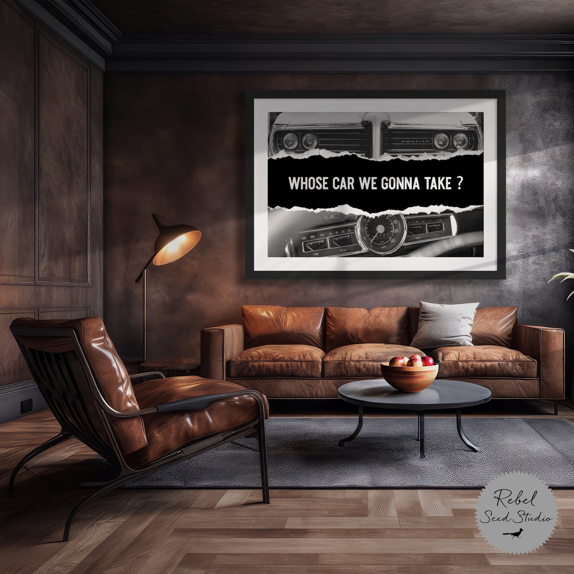 The Town - Vintage Car & Movie Quote: Whose Car We Gonna Take? (Art Print)